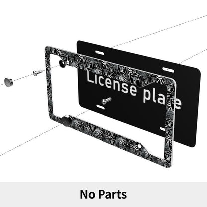 Las Vegas Raiders Print Car license plate frame four hole license plate holder (one pair)