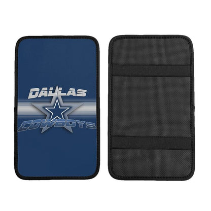 Car armrest box pad Dallas Cowboys 2 Printed center armrest box pad protective pad