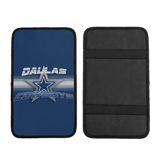 Car armrest box pad Dallas Cowboys 2 Printed center armrest box pad protective pad