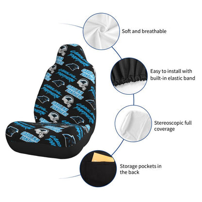 Carolina Panthers Printed seat dust protection cover car seat protective cover