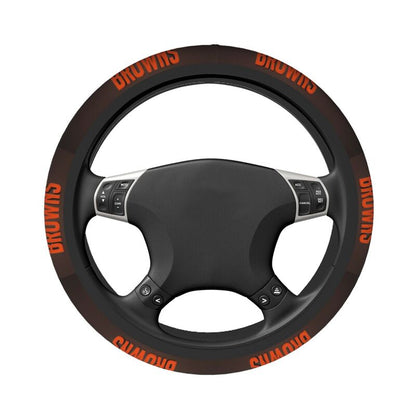 Cleveland Browns 2 Printed breathable elastic steering wheel cover