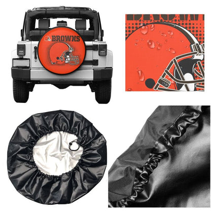 Cleveland Browns Printed tire protection cover car sun protection tire protection cover