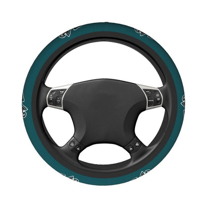 Philadelphia Eagles 3 Printed breathable elastic steering wheel anti slip cover