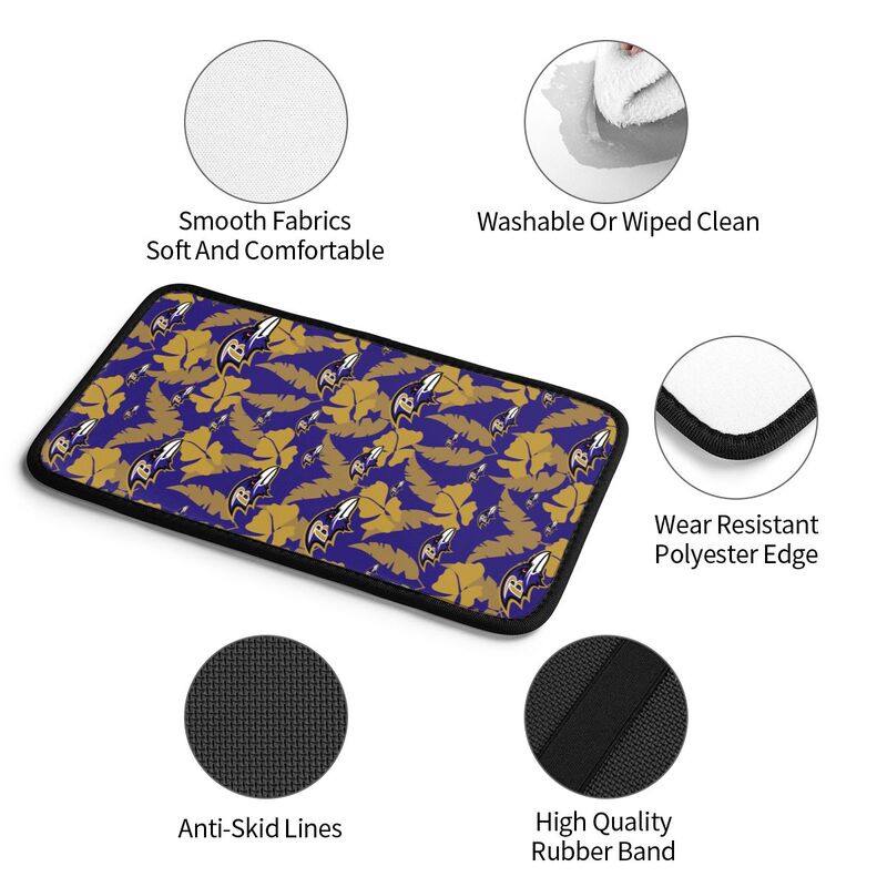 Baltimore Ravens printing Center console armrest pad car armrest protective cover car