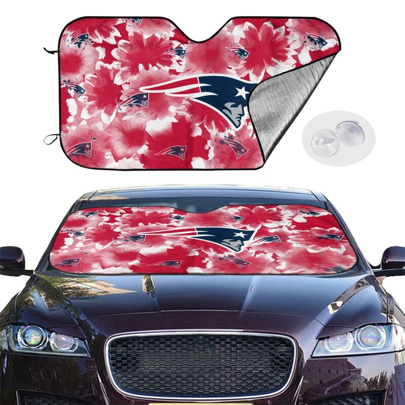 New England Patriots Printed multi size car front windshield sunshade car windshield sunshade