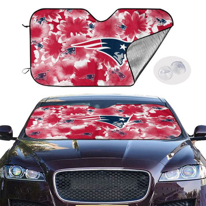 New England Patriots Printed multi size car front windshield sunshade car windshield sunshade