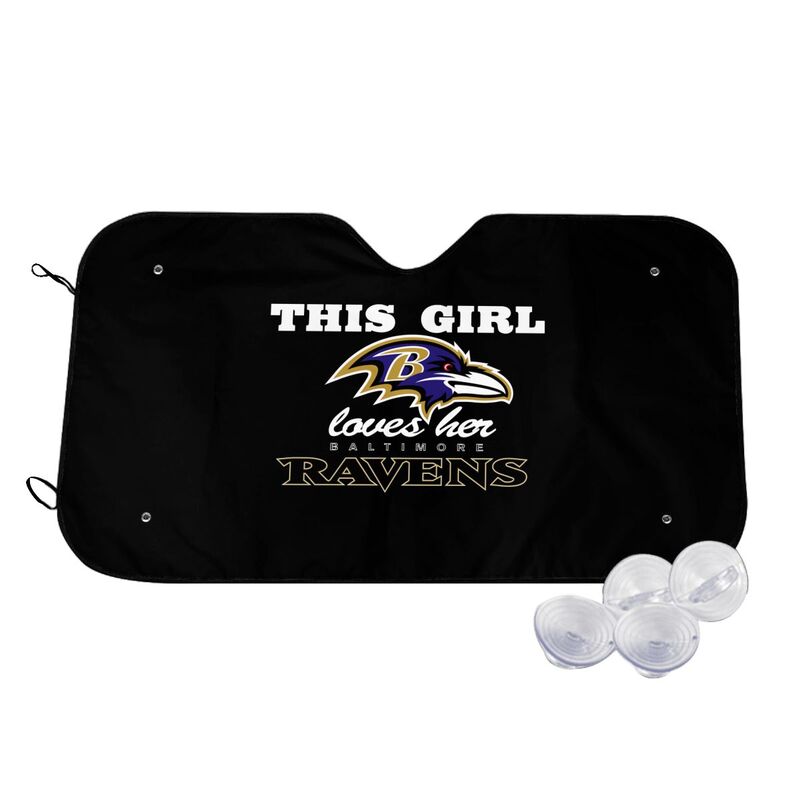 Baltimore Ravens Printing multi size car front windshield sunshade car windshield sunshade
