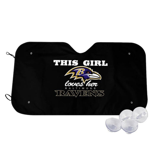 Baltimore Ravens Printing multi size car front windshield sunshade car windshield sunshade