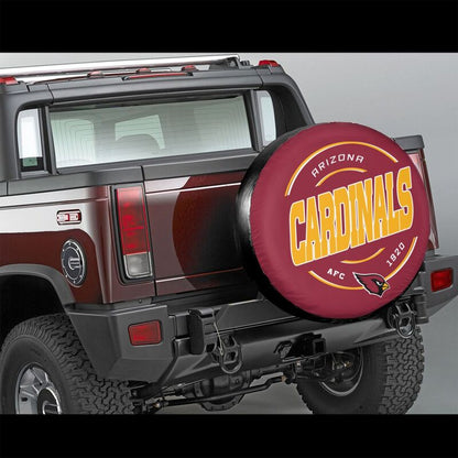Arizona Cardinals Printing car tire protection cover car spare tire dust protection cover