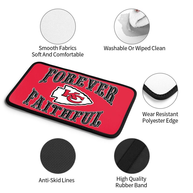 Kansas City Chiefs Print car armrest box cover armrest protective cover