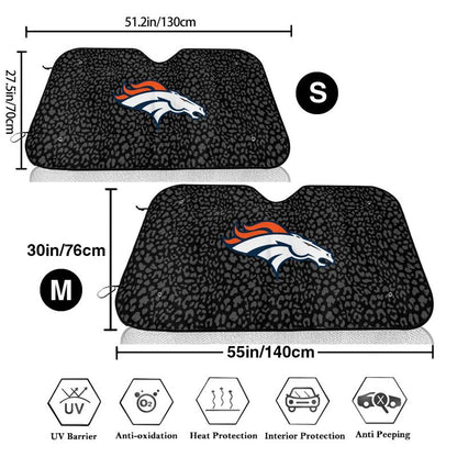 Denver Broncos Printed Car windshield sunshades is suitable front Car windshield sunshades