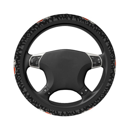 Cleveland Browns Printed elastic steering wheel cover car anti-skid cover