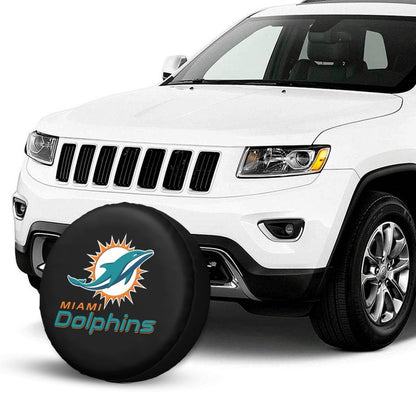 Miami Dolphins Car tire protective cover waterproof and dustproof tire cover