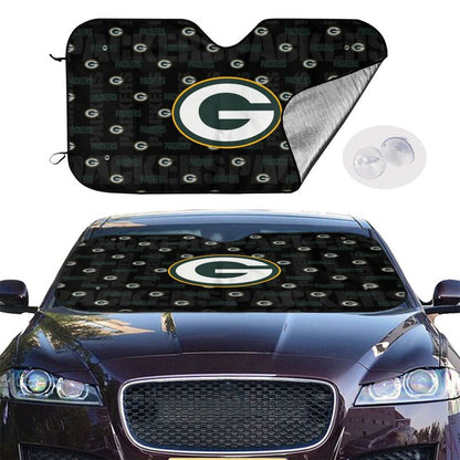 Green Bay Packers 2 Printed is suitable for front Car windshield sunshades Car windshield sunshades
