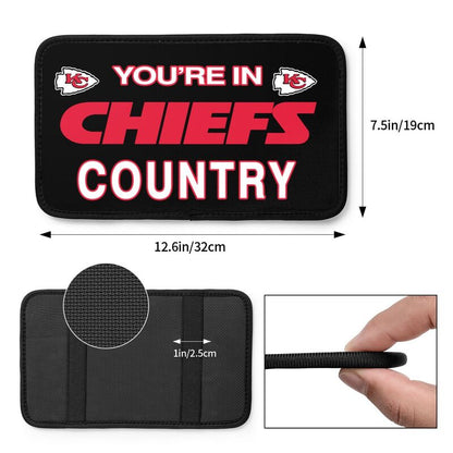 Kansas City Chiefs Printed car armrest box pad elbow support pad