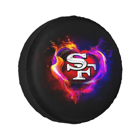 San Francisco 49ers printed car tire cover dustproof and waterproof tire cover