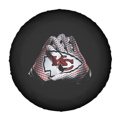 Kansas City Chiefs 7 Printing tire protection cover car sun protection tire protection covers