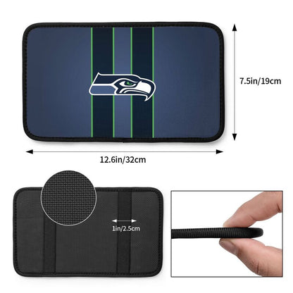 Car armrest box pad Seattle Seahawks 4 Printed center armrest box pad protective pad