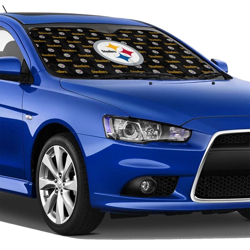 Pittsburgh Steelers Printed is suitable for front Car windshield sunshades Car windshield sunshades