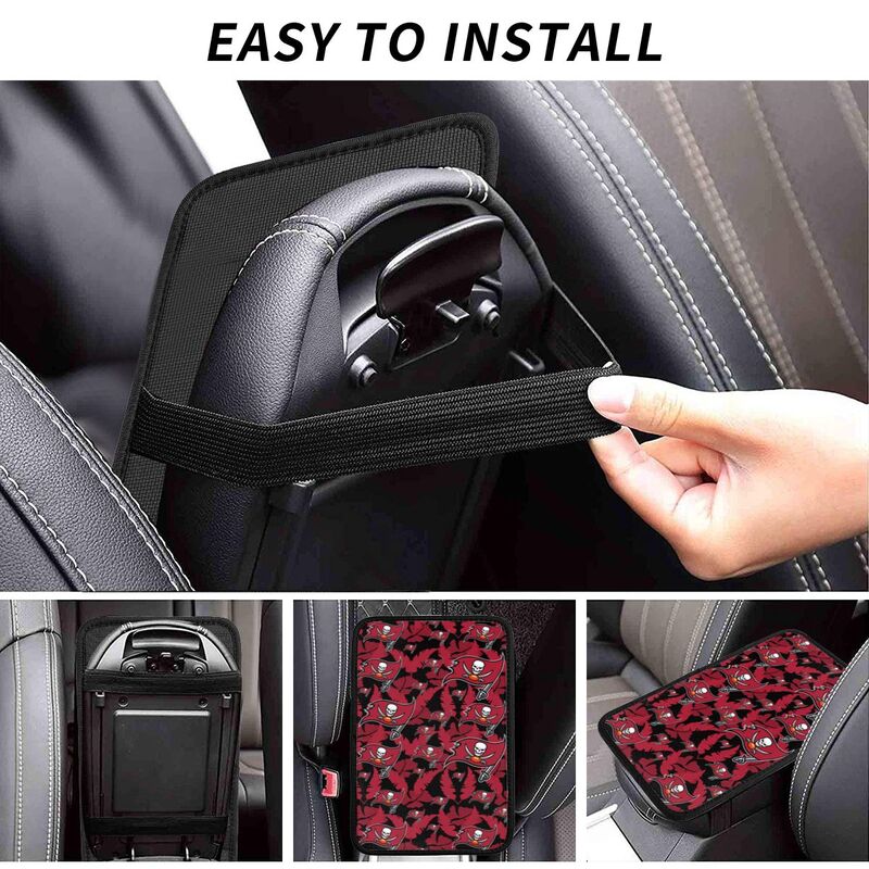 Tampa Bay Buccaneers printing Center console armrest pad car armrest protective cover car