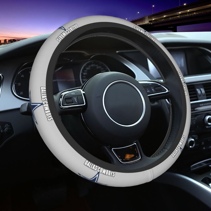 Dallas Cowboys 12 Printed breathable anti slip cover elastic steering wheel cover