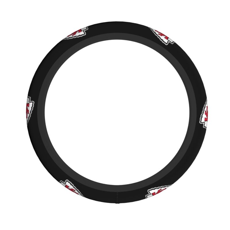 Kansas City Chiefs Printed breathable elastic steering wheel anti slip cover