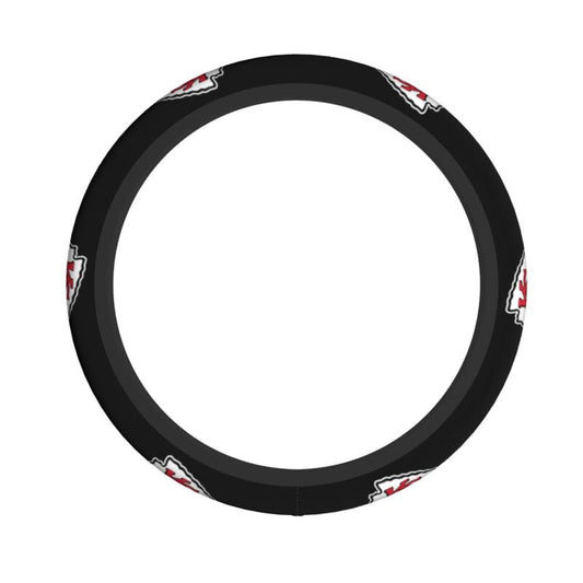 Kansas City Chiefs Printed breathable elastic steering wheel anti slip cover
