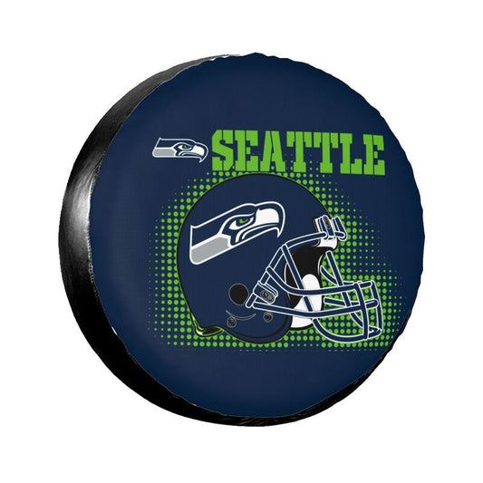 Seattle Seahawks Printed tire protection cover car sun protection tire protection cover