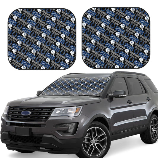Indianapolis Colts foldable Car front windshield sunshade UV resistant sunshade