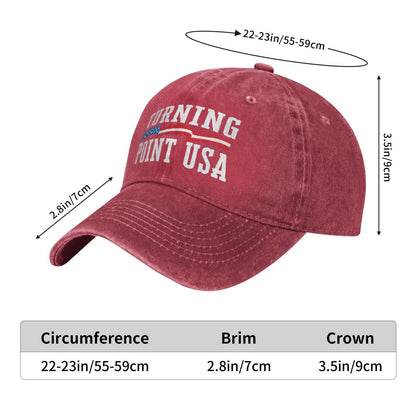 Turning Point Forever 1993-2025 Patriotic Quote Printed unisex baseball cap outdoor hats adjustable cap trucker gift hat