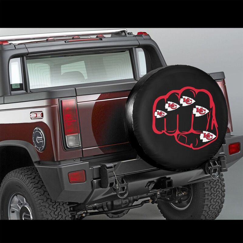 Kansas City Chiefs Print tire protection cover car spare tire dust protection covers