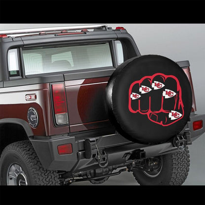 Kansas City Chiefs Print tire protection cover car spare tire dust protection covers
