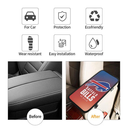 Car armrest box pad Buffalo Bills Printed central armrest box pad protective pad
