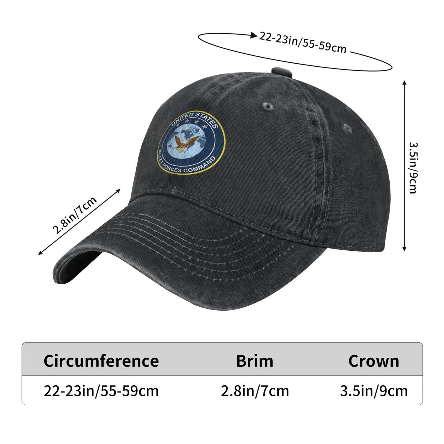 United States Fleet Forces Command Printed unisex baseball cap adjustable cap veteran gift