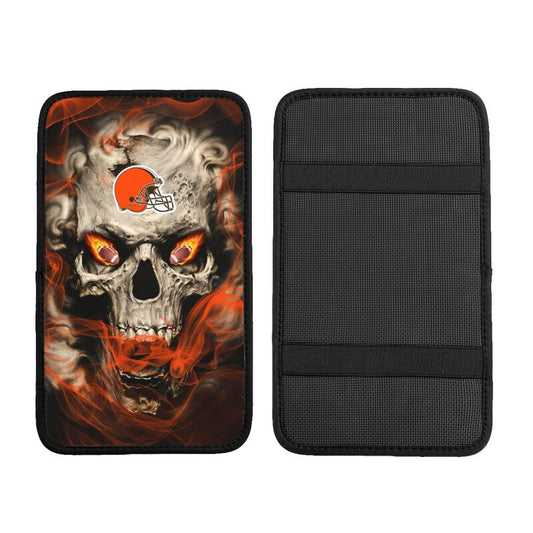 Cleveland Browns Printed car armrest box pad elbow support anti slip pad