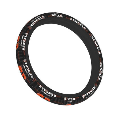Cincinnati Bengals 3 Printed breathable elastic steering wheel anti slip cover