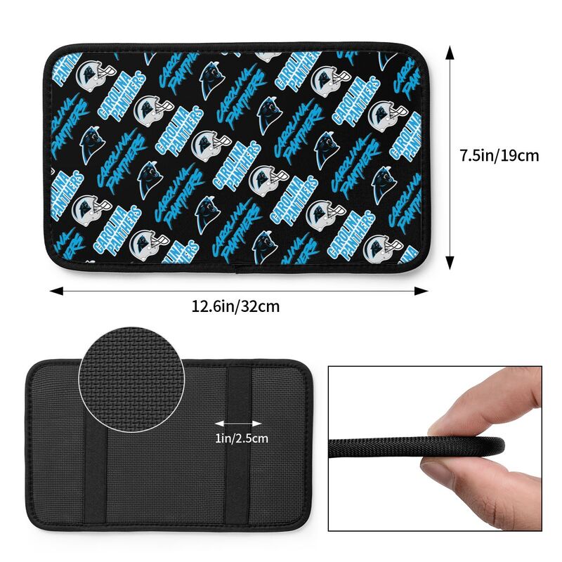 Carolina Panthers Printing car armrest box protective pad