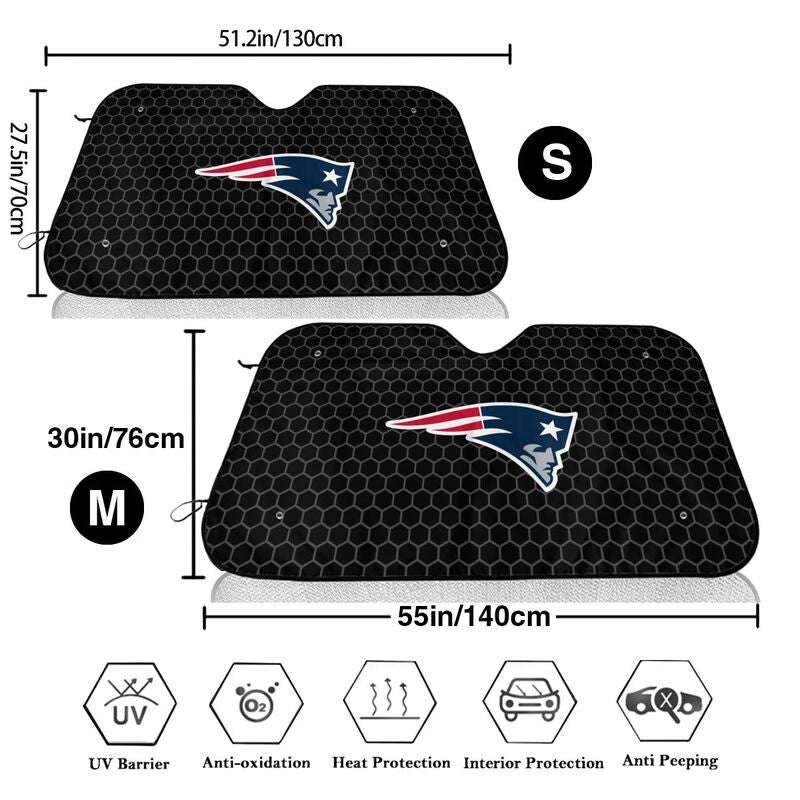New England Patriots Printed is suitable front Car windshield sunshades Car windshield sunshades