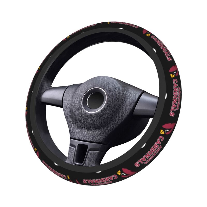 Arizona Cardinals Printed car protective cover elastic steering wheel cover