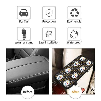 Car armrest box pad Pittsburgh Steelers Printed central armrest box elbow pad