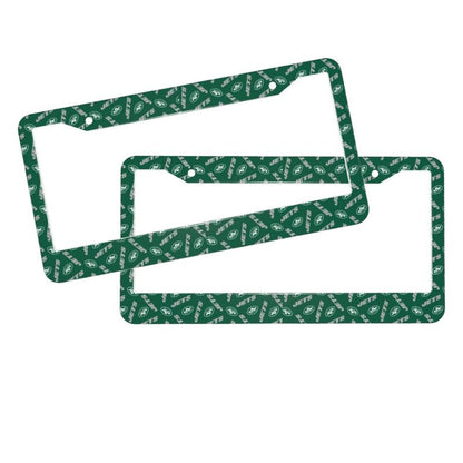 New York Jets Print front rear license plate holder circular hole license plate holder (one pair)