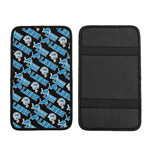 Detroit Lions Printing car armrest box protective pad