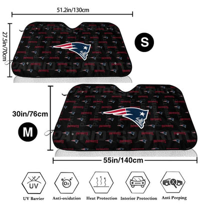 New England Patriots Printed is suitable for front Car windshield sunshades Car windshield sunshades