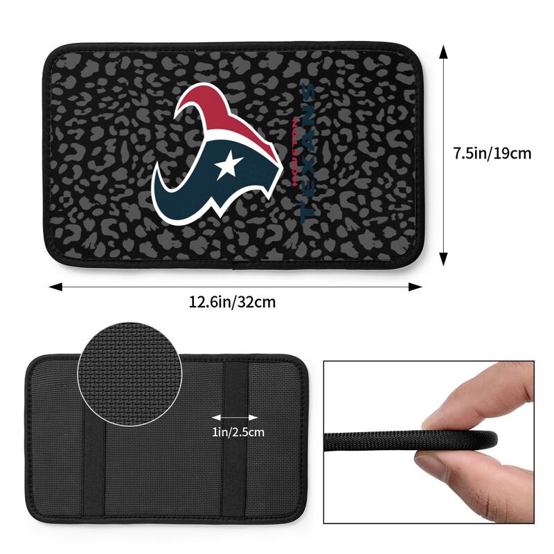 Houston Texans printed Car handrail box cushion Personalized car armrest cover