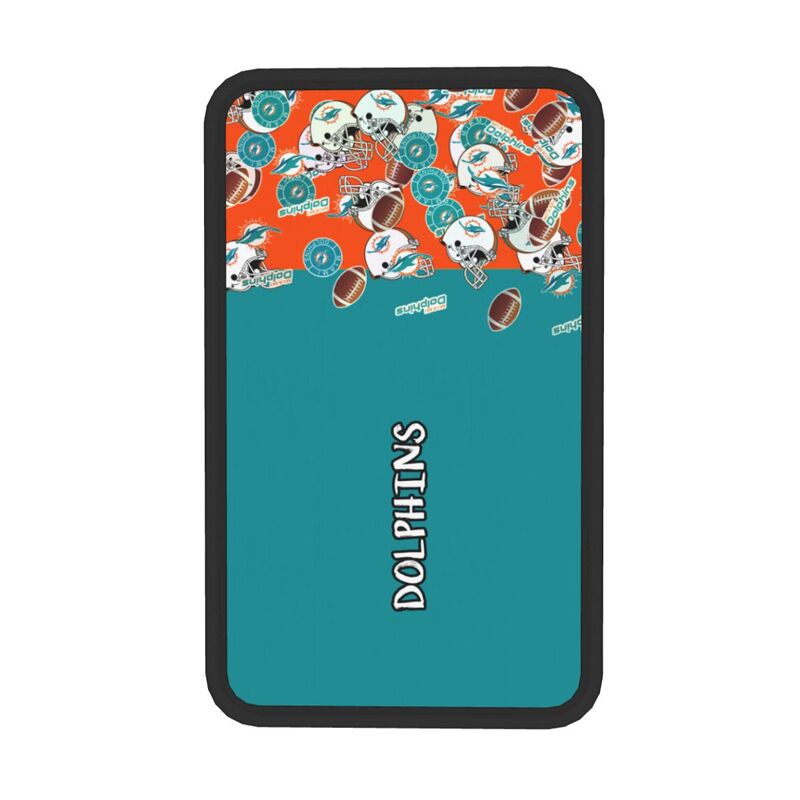 Miami Dolphins print Car center console armrest pad car armrest protective cover