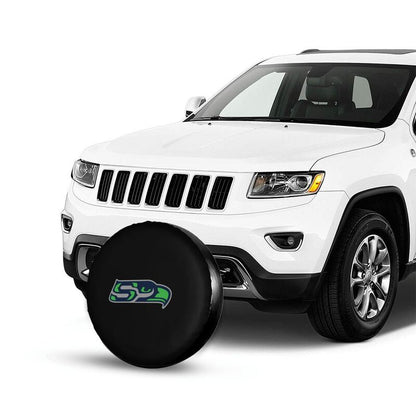 Seattle Seahawks 4 Printing tire protection cover car sun protection tire protection covers