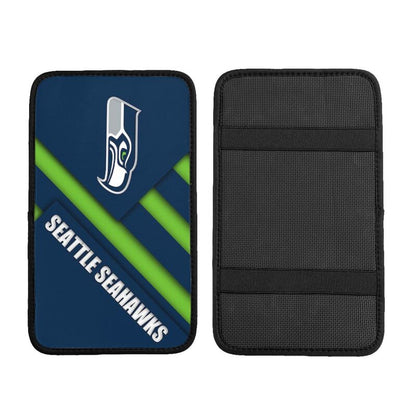 Car armrest box pad Seattle Seahawks Printed central armrest box pad protective pad