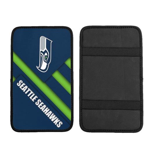 Car armrest box pad Seattle Seahawks Printed central armrest box pad protective pad