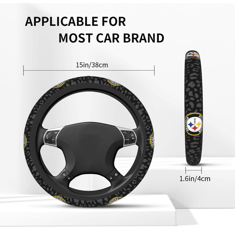Pittsburgh Steelers 1 Printed elastic steering wheel cover car anti-skid cover