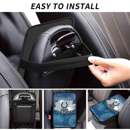 Indianapolis Colts print car center console armrest pad Car armrest box protective cover